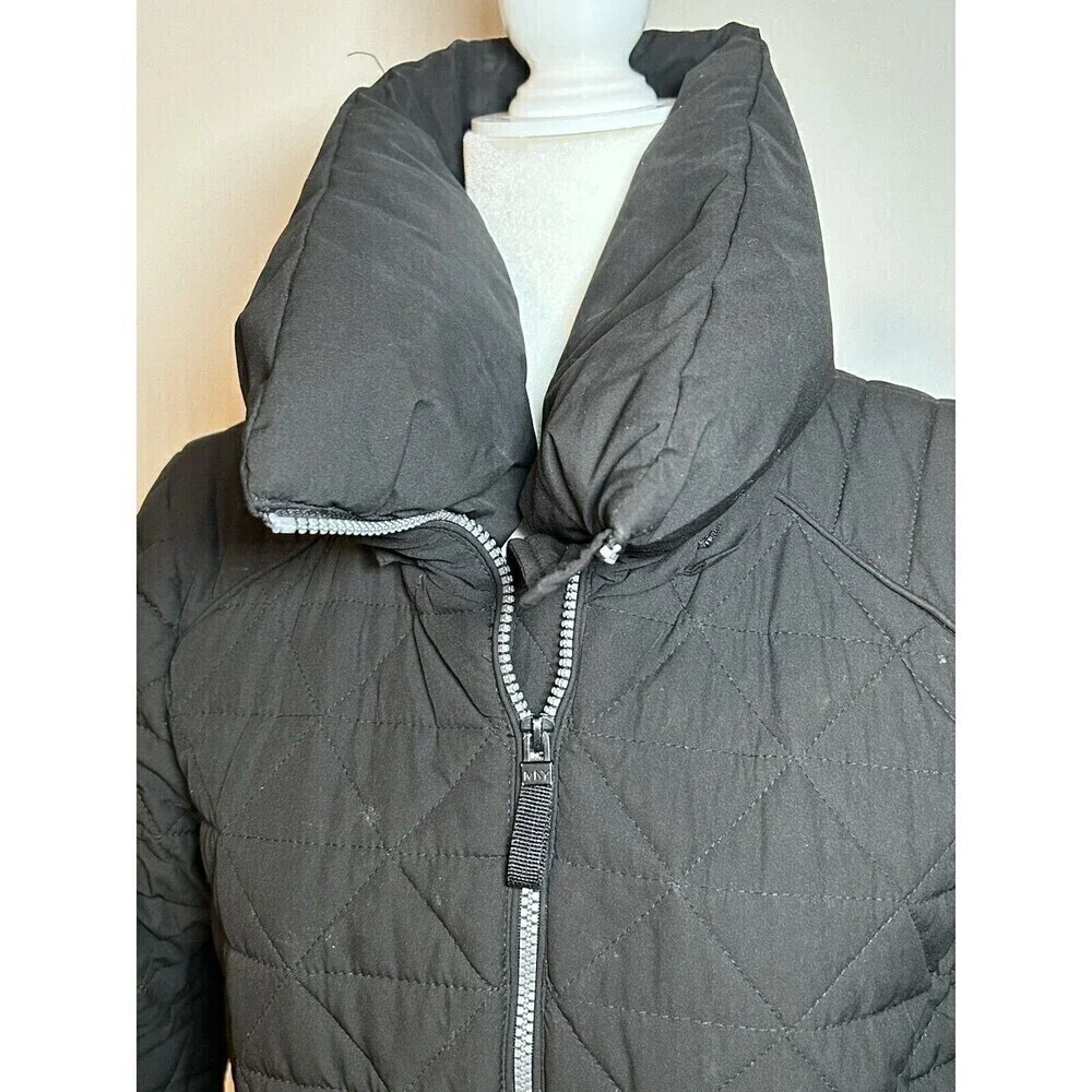 Marc New York Puffer Jacket Black with Pockets High Neck Medium - Picture 2 of 9